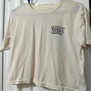salty crew cropped tee